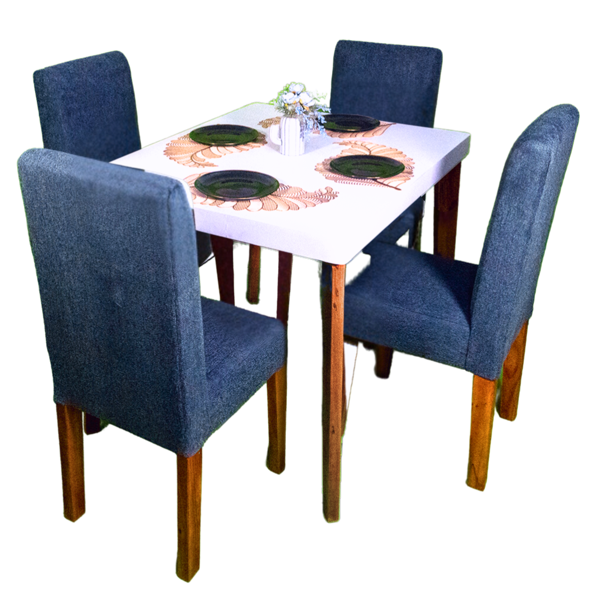 Comedor para 4 Personas - Madera Maciza y Diseño Compacto